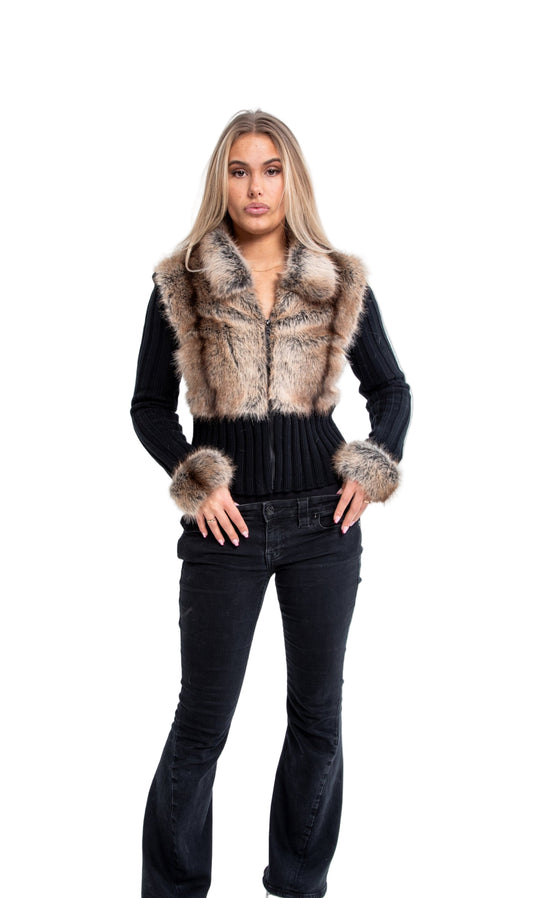 Ivory Fur Cardigan